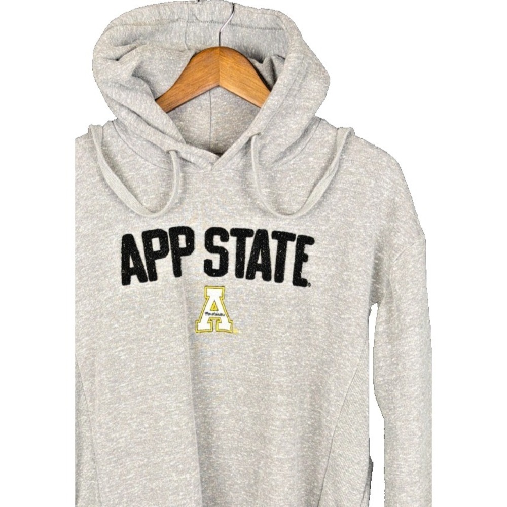 Pressbox App State Hoodie Women Medium Grey Appalachian State Mountaineers Fleck